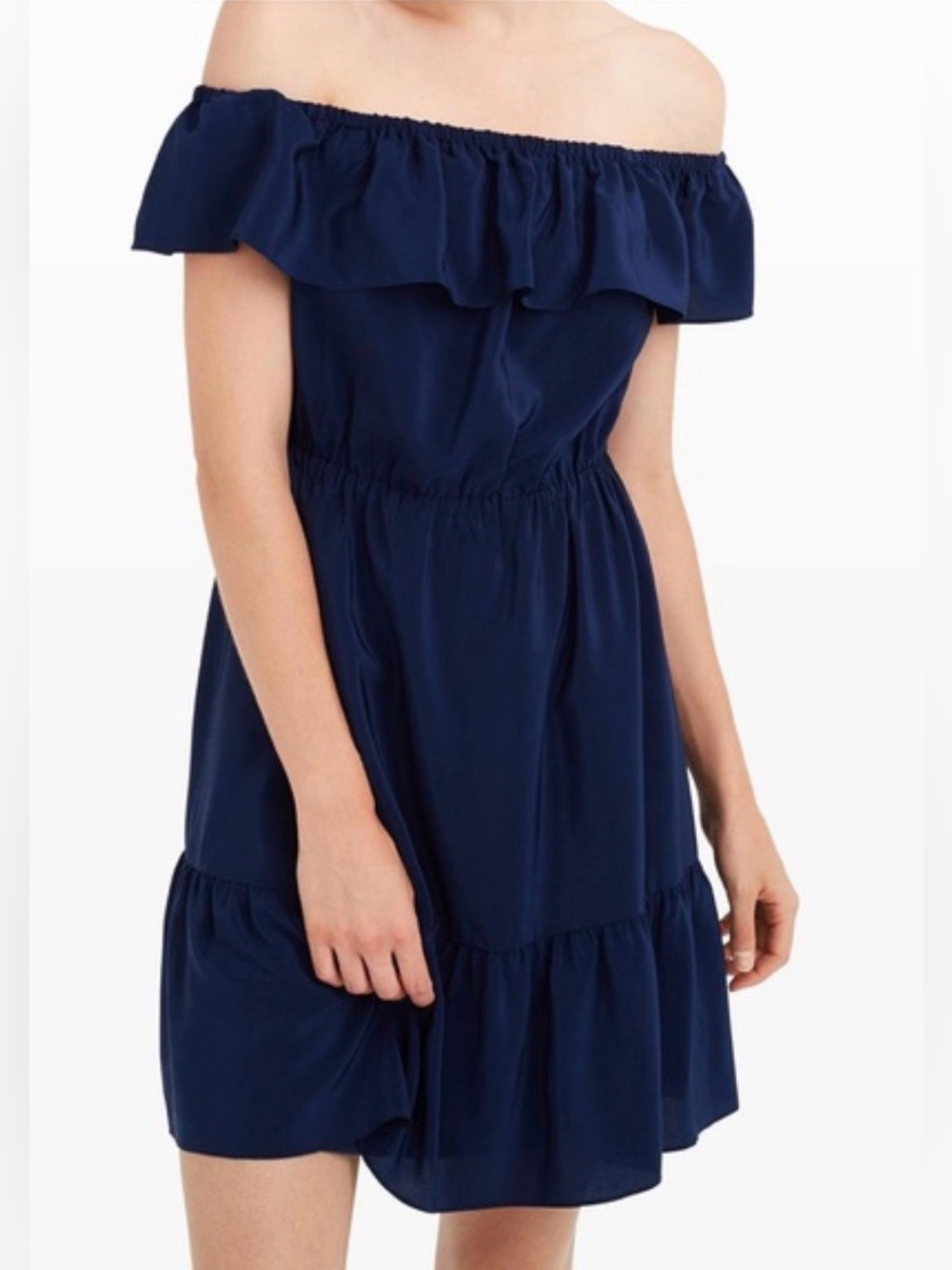 CLUB MONACO Blue Silk Dress